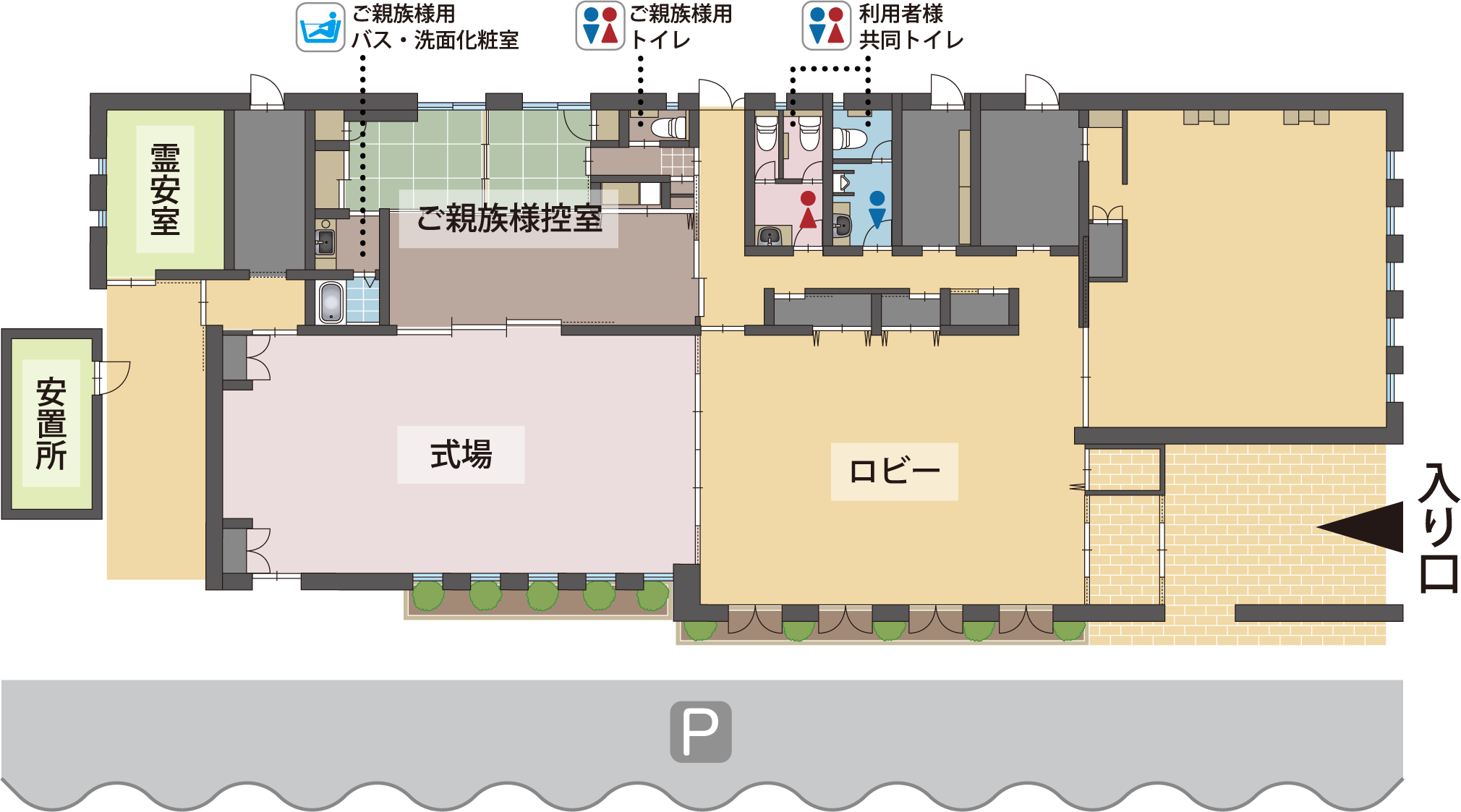 ハート・ホール和館内マップ